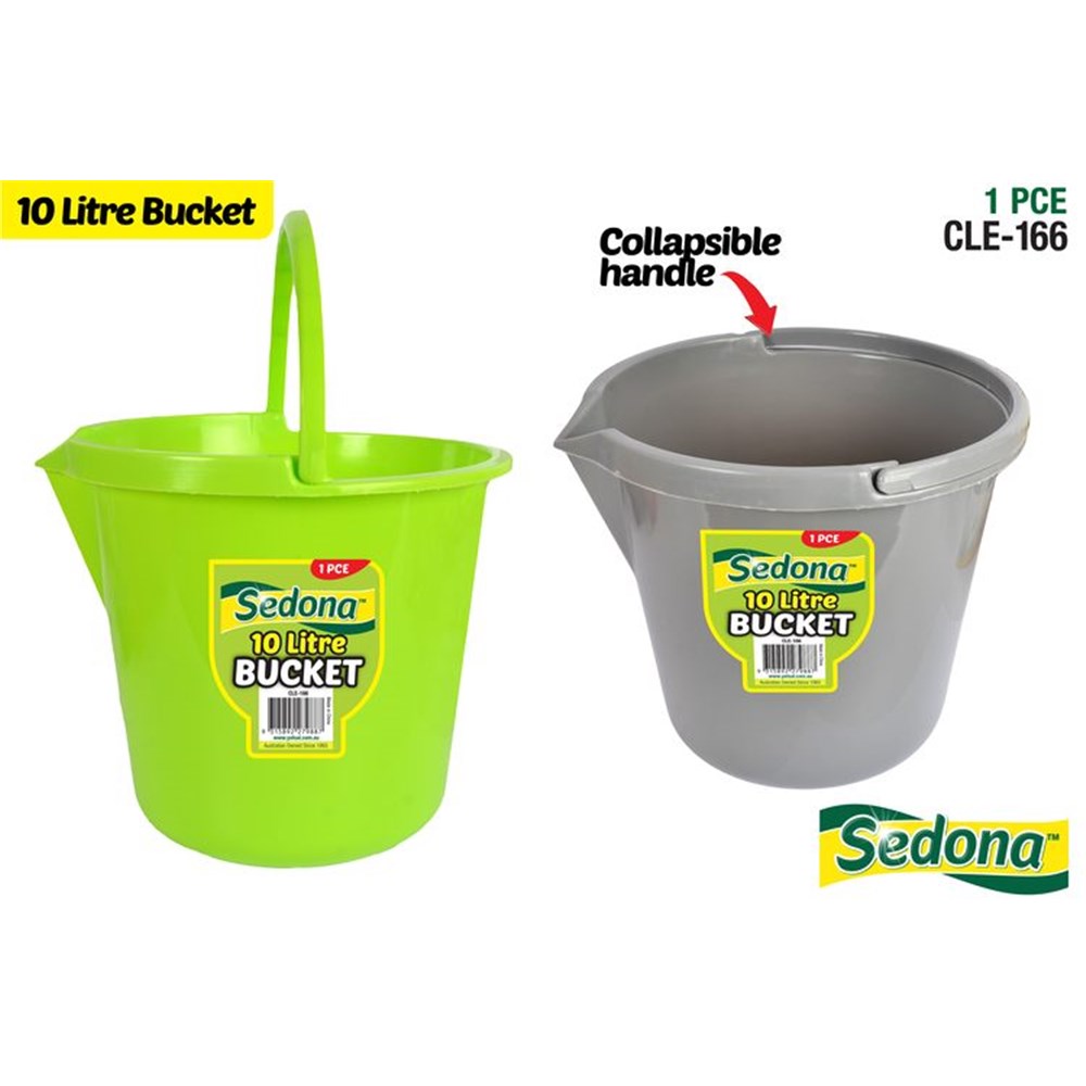 Sedona Laundry Plastic Bucket & Handle 10lt
